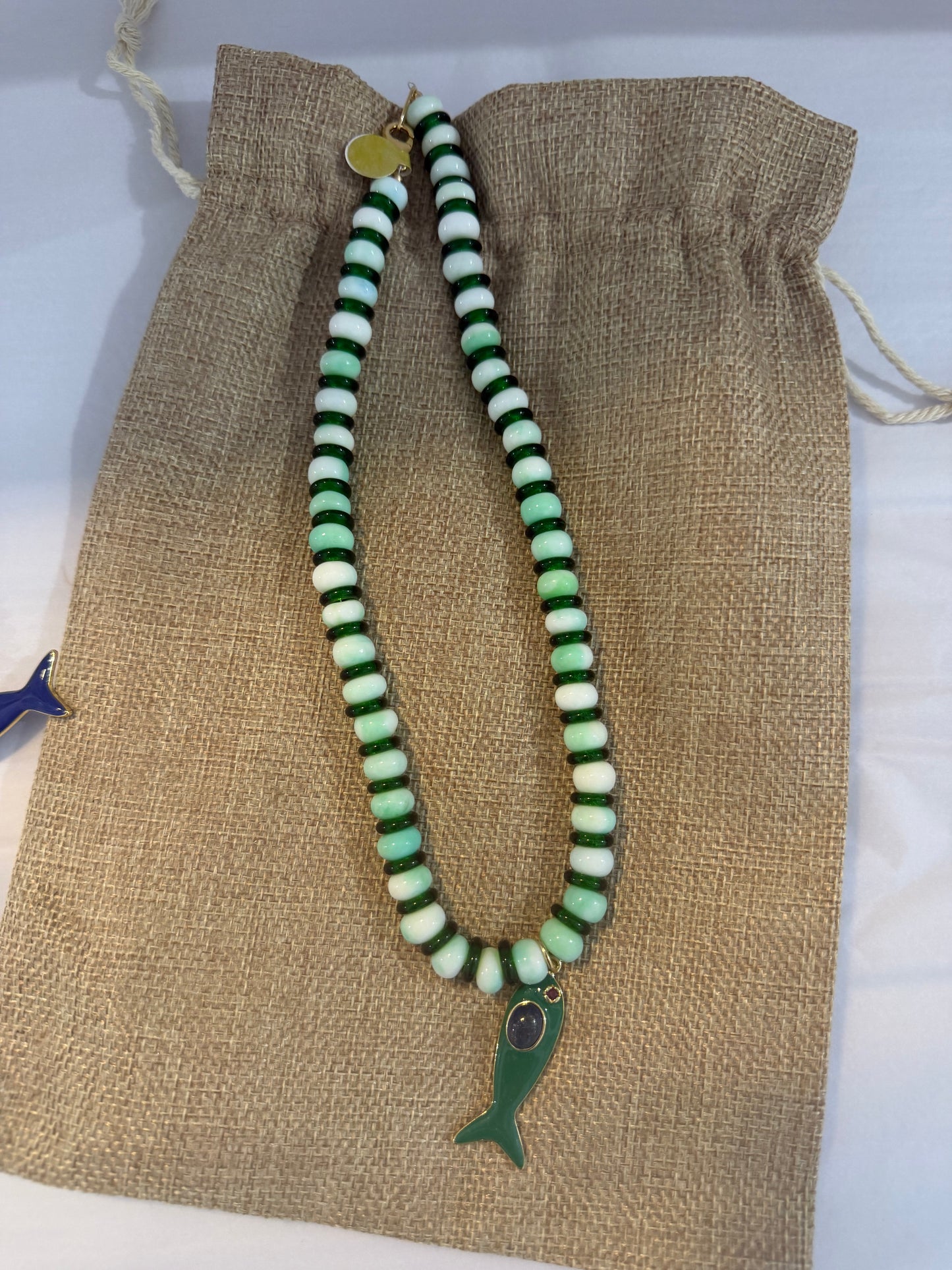 Fish Necklace with Gem Eye